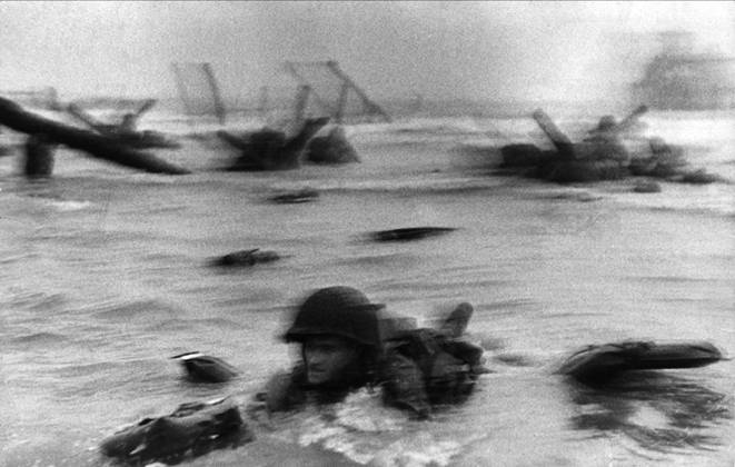 D-Day landing shot by Frank Capa